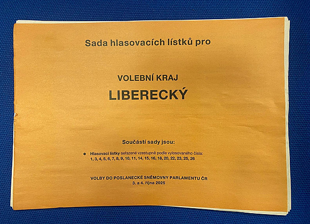Pozor u urny. Pošta roznesla po České Lípě špatné volební lístky