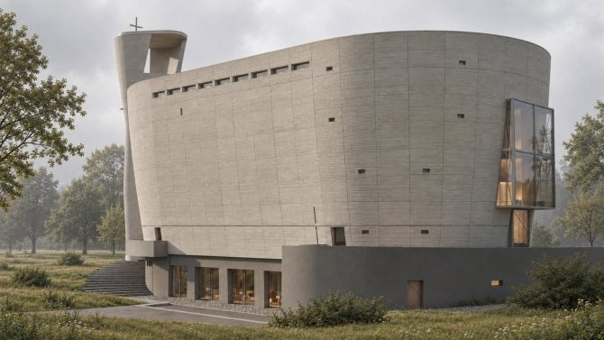 V Neratovicích u Mělníka staví kostel pomocí 3D tisku. Jeho věž poslouží jako lezecká stěna, faru vytisknou na místě robotem